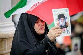 عزاداری بانوان در سوگ رهبر شهید انقلاب - قم
