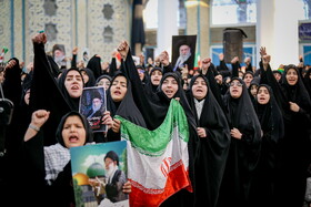 عزاداری بانوان در سوگ رهبر شهید انقلاب - قم
