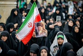 عزاداری بانوان در سوگ رهبر شهید انقلاب - قم