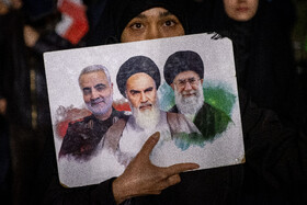 مراسم عزاداری در سوگ رهبر شهید انقلاب - تهران