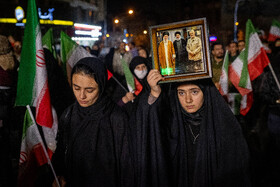 مراسم عزاداری در سوگ رهبر شهید انقلاب - تهران