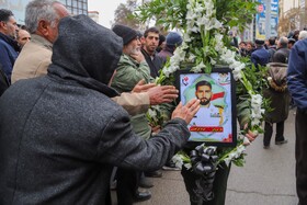 تشییع پیکر شهید ناو سروان «جواد ابراهیمی» - شیروان