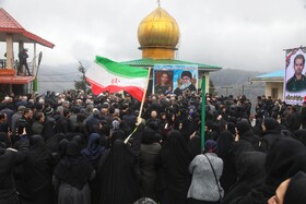 تشییع پیکر شهید پاسدار سرهنگ «محمد مهدی باقری» - سوادکوه