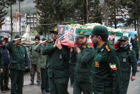 تشییع پیکر شهید پاسدار سرهنگ «محمد مهدی باقری» - سوادکوه