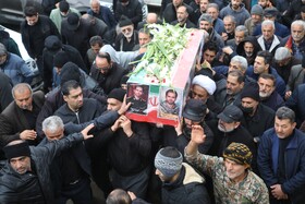تشییع پیکر شهید پاسدار سرهنگ «محمد مهدی باقری» - سوادکوه