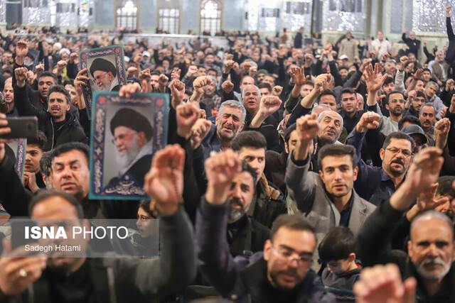 اجتماع عزاداران رهبر شهید - حرم مطهر رضوی