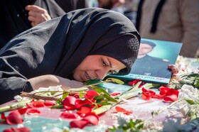تشییع پیکر شهدای تجاوز آمریکایی - صهیونی در اهواز