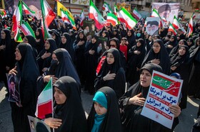 تشییع پیکر شهدای تجاوز آمریکایی - صهیونی در اهواز