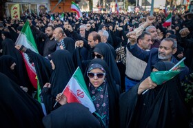 تشییع پیکر شهدای تجاوز آمریکایی - صهیونی در اهواز