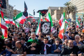 تشییع پیکر شهدای تجاوز آمریکایی - صهیونی در اهواز