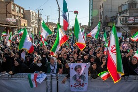 تشییع پیکر شهدای تجاوز آمریکایی - صهیونی در اهواز
