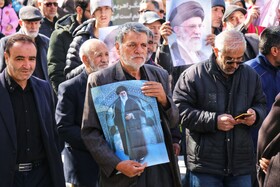 تشییع پیکر پنج شهید تجاوز آمریکایی صهیونی - همدان