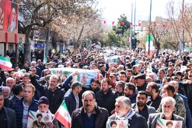 تشییع پیکر پنج شهید تجاوز آمریکایی صهیونی - همدان