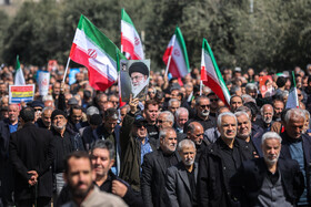 راهپیمایی مردم تهران در اعلام انزجار از جنایات آمریکا و رژیم صهیونیستی