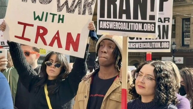 راهپیمایی بزرگ مخالفان جنگ علیه ایران در بوستون