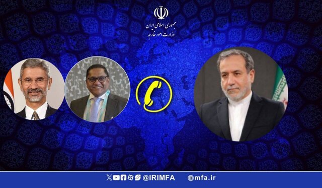 رایزنی عراقچی با وزیران امور خارجه هند و سریلانکا رایزنی عراقچی با وزیران خارجه هند و سریلانکا درباره ناوچه غیر مسلح «دنا»