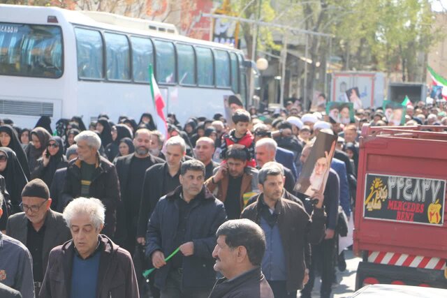هم‌صدا با ملت؛ راهپیمایی ضدصهیونیستی مردم ورامین