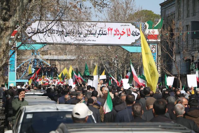 هم‌صدا با ملت؛ راهپیمایی ضدصهیونیستی مردم ورامین