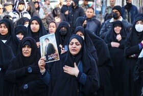 مراسم تشییع پیکر 3 شهید حملات آمریکایی صهیونیستی در همدان