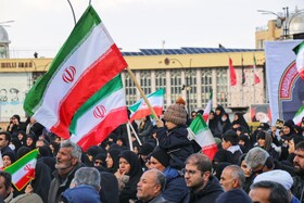 مراسم تشییع پیکر 3 شهید حملات آمریکایی صهیونیستی در همدان