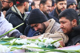 مراسم تشییع پیکر 3 شهید حملات آمریکایی صهیونیستی در همدان