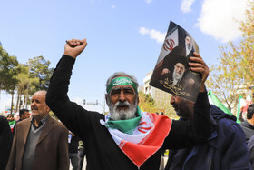 تشییع ۷ شهید تجاوز آمریکایی صهیونی و بیعت با رهبر انقلاب در کرمان