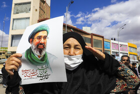 تشییع ۷ شهید تجاوز آمریکایی صهیونی و بیعت با رهبر انقلاب در کرمان