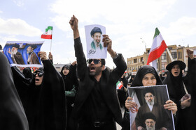 تشییع ۷ شهید تجاوز آمریکایی صهیونی و بیعت با رهبر انقلاب در کرمان