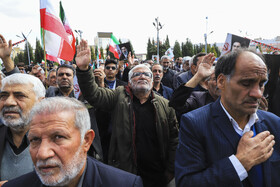 تشییع ۷ شهید تجاوز آمریکایی صهیونی و بیعت با رهبر انقلاب در کرمان
