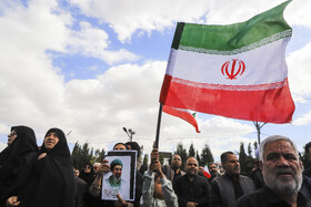 تشییع ۷ شهید تجاوز آمریکایی صهیونی و بیعت با رهبر انقلاب در کرمان