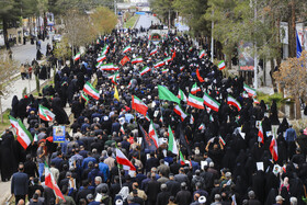 تشییع ۷ شهید تجاوز آمریکایی صهیونی و بیعت با رهبر انقلاب در کرمان