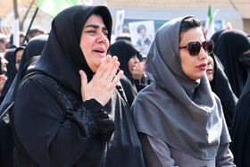 تشییع پیکر دوازده شهید تجاوز آمریکایی صهیونی - کاشان
