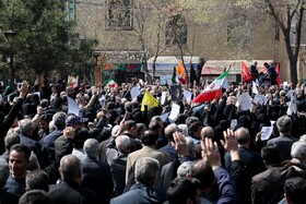 تشییع پیکر دوازده شهید تجاوز آمریکایی صهیونی - کاشان
