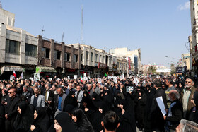 تشییع پیکر دوازده شهید تجاوز آمریکایی صهیونی - کاشان