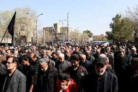 تشییع پیکر دوازده شهید تجاوز آمریکایی صهیونی - کاشان