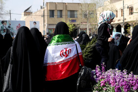 تشییع پیکر دوازده شهید تجاوز آمریکایی صهیونی - کاشان