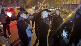 حضور عارف در ایست‌های بازرسی بسیج