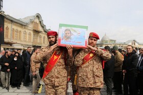 مراسم تشییع پیکر مطهر شهدای والامقام جنگ رمضان _ همدان