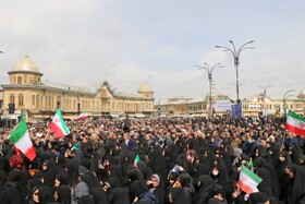 مراسم تشییع پیکر مطهر شهدای والامقام جنگ رمضان _ همدان
