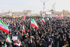 مراسم تشییع پیکر مطهر شهدای والامقام جنگ رمضان _ همدان
