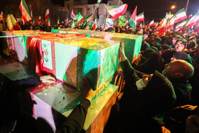 تجمع زنجانی ها در محل صابت موشک به منزل مسکونی