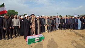 تشییع پیکر ۷ شهید حملات اخیر خوزستان/ تشییع ایلماه بیلکی، شهیده ۳ ساله در امیدیه