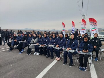 استقبال از بازیکنان تیم ملی فوتبال بانوان در قزوین