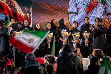 مراسم استقبال از تیم ملی فوتبال زنان