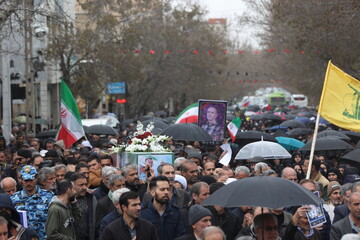 تشییع شهید همدانی ناو شکن  دنا وحید لطفی