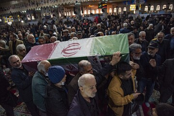 تشییع پیکر مطهر ۳ شهید «ناو دنا» - ساری