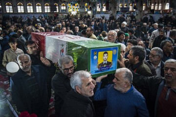 تشییع پیکر مطهر ۳ شهید «ناو دنا» - ساری