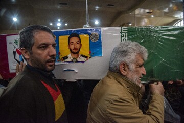 تشییع پیکر مطهر ۳ شهید «ناو دنا» - ساری