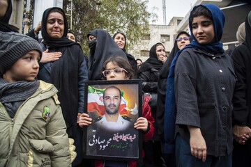 تشییع پیکر مطهر ۳ شهید «ناو دنا» - ساری