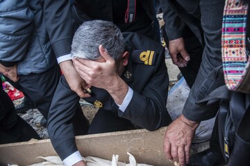 تشییع پیکر مطهر ۳ شهید «ناو دنا» - ساری